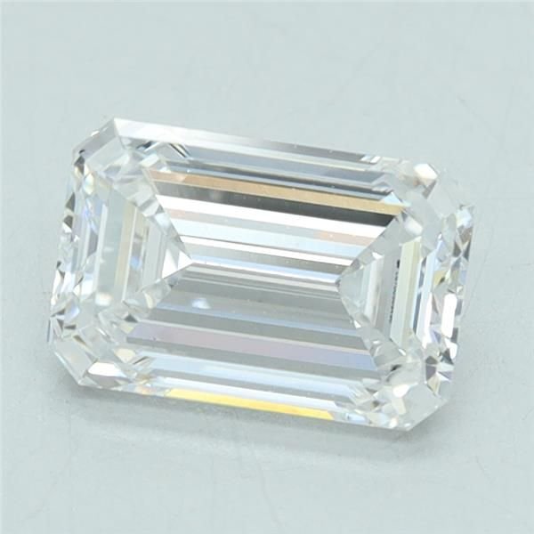 1.06ct D VS2 Rare Carat Ideal Cut Emerald Lab Grown Diamond