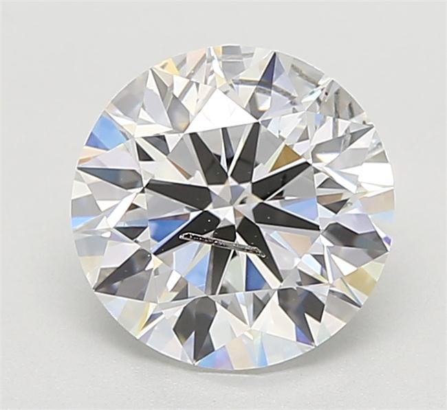 3.13ct F SI2 Rare Carat Ideal Cut Round Lab Grown Diamond