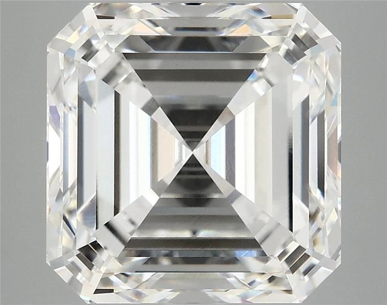 8.01ct F VVS2 Rare Carat Ideal Cut Asscher Lab Grown Diamond