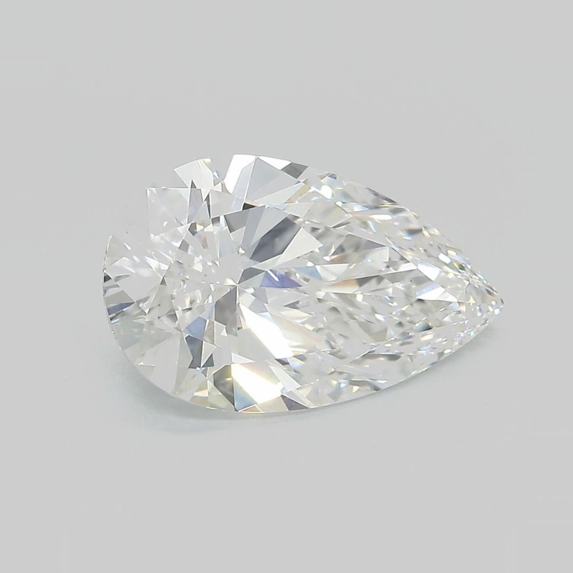 3.61ct E VS1 Rare Carat Ideal Cut Pear Lab Grown Diamond