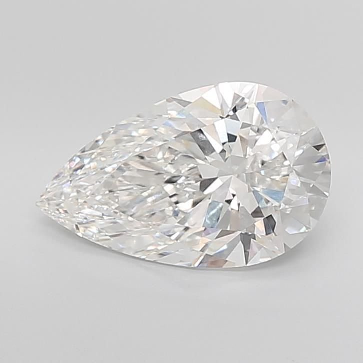5.25ct F VVS2 Rare Carat Ideal Cut Pear Lab Grown Diamond