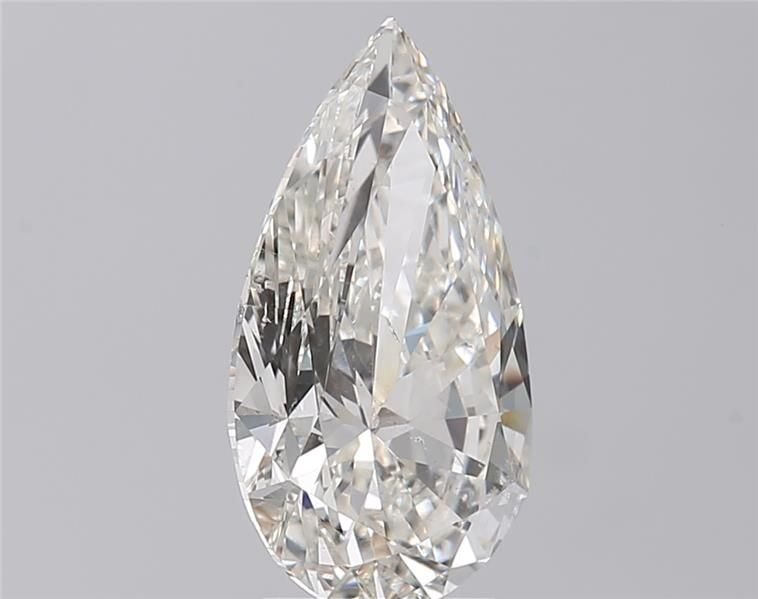 4.02ct I SI1 Rare Carat Ideal Cut Pear Diamond