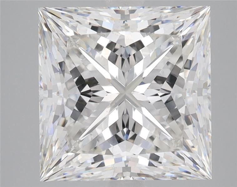 5.58ct F VS2 Rare Carat Ideal Cut Princess Lab Grown Diamond