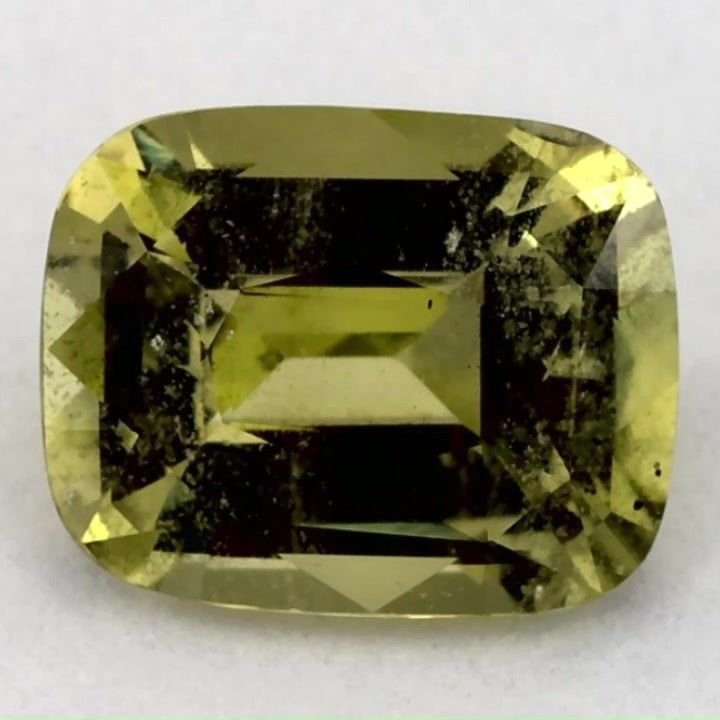 1.51 Carat Green Cushion Sapphire