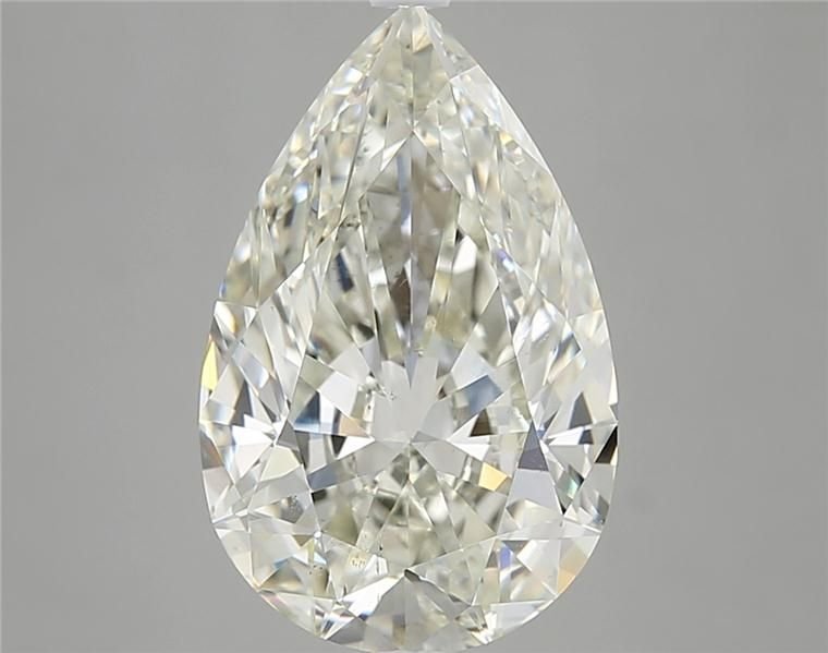 5.01ct K SI1 Rare Carat Ideal Cut Pear Diamond