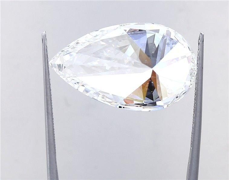 15.02ct F VS1 Rare Carat Ideal Cut Pear Lab Grown Diamond
