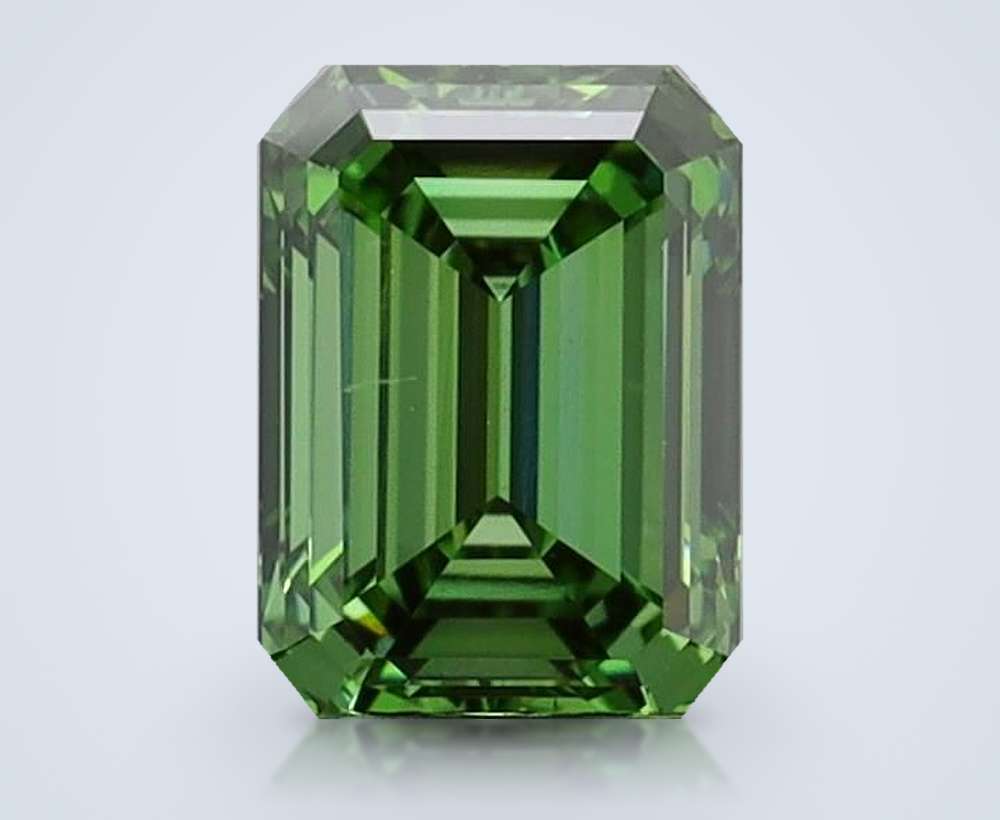 1.49 Ct. Fancy Vivid Green Emerald Lab Diamond