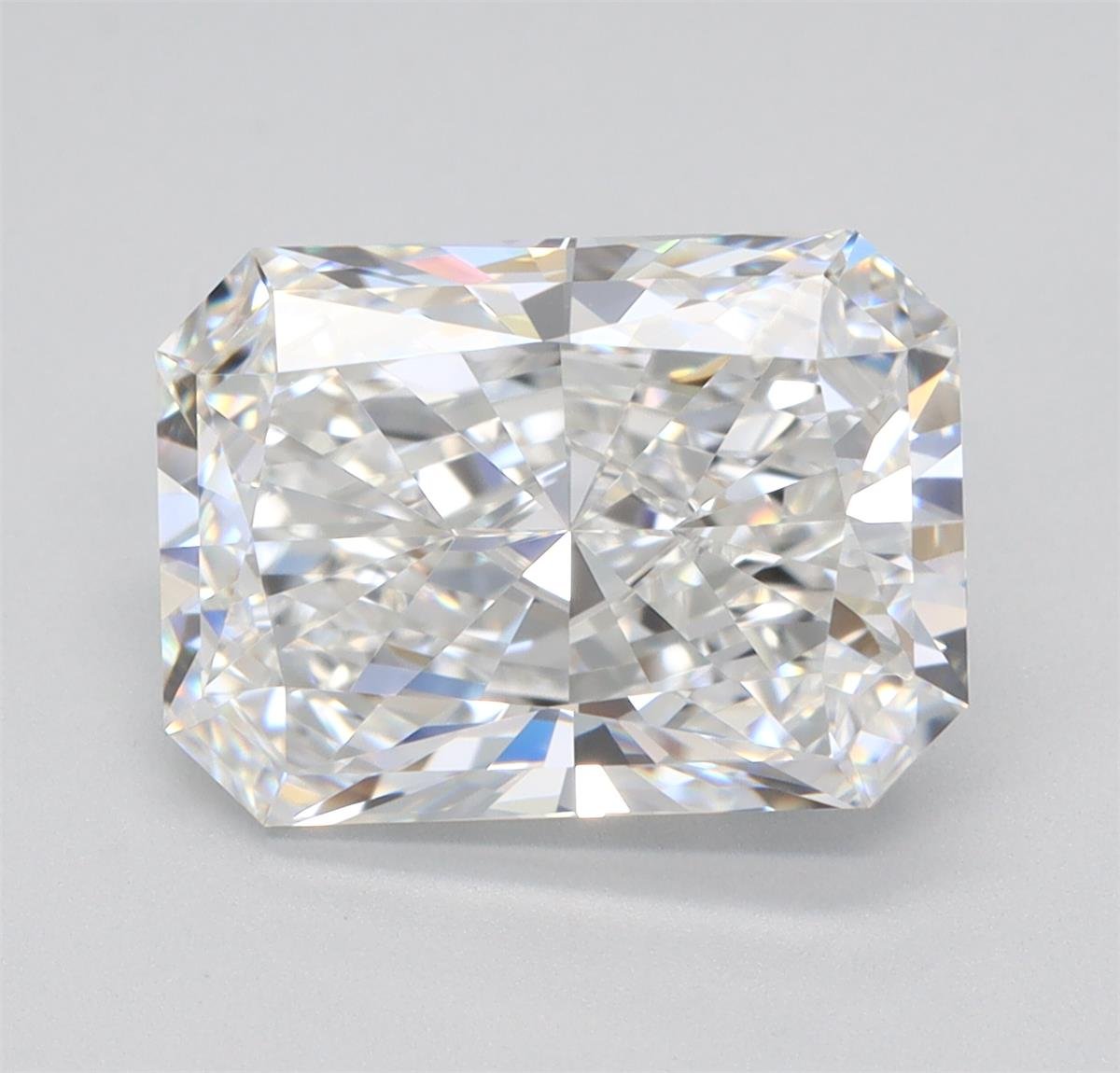 3.41ct F VS1 Rare Carat Ideal Cut Radiant Lab Grown Diamond