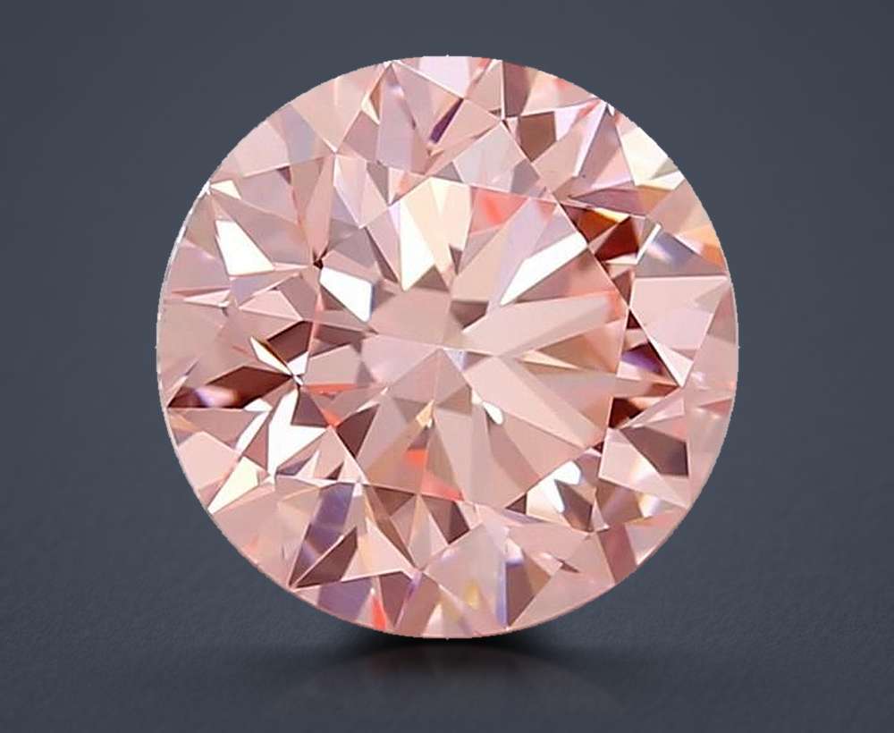 1.68 Ct. Fancy Vivid Pink Round Lab Diamond