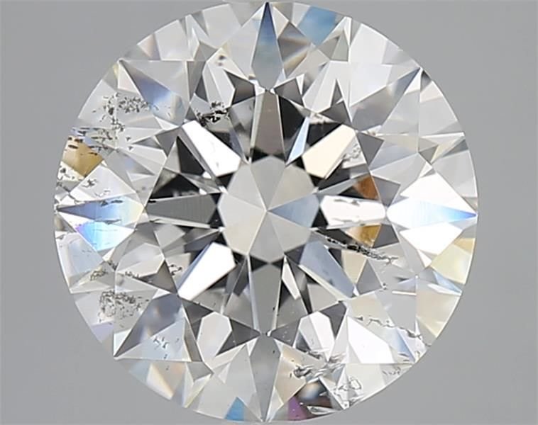 3.22ct E SI2 Rare Carat Ideal Cut Round Diamond