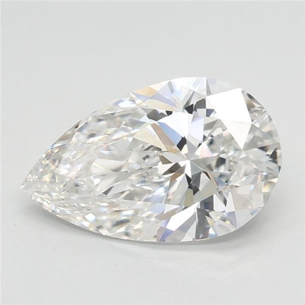 1.54ct F VS1 Rare Carat Ideal Cut Pear Lab Grown Diamond