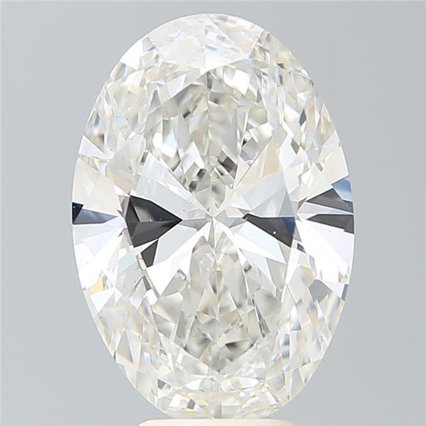 6.40ct H VS2 Rare Carat Ideal Cut Oval Lab Grown Diamond