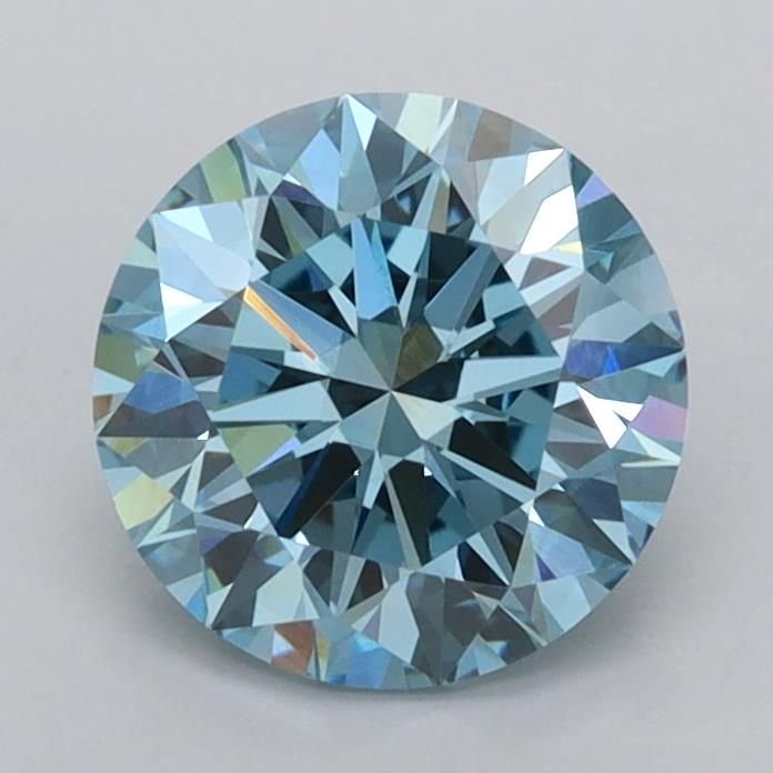 1.49 Ct. Fancy Vivid Blue Round Lab Diamond