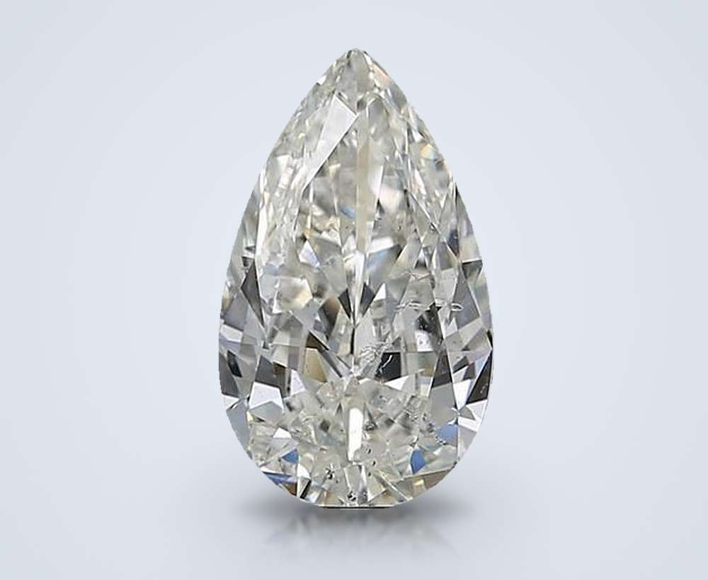 3.51 Carat Pear Natural Diamond