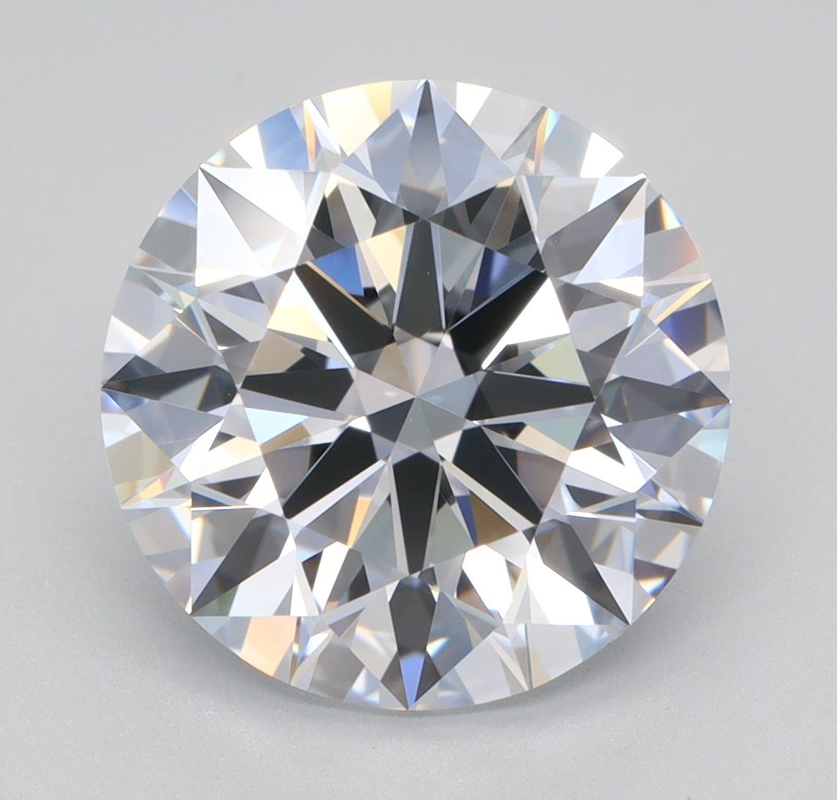 3.67ct E VVS2 Rare Carat Ideal Cut Round Lab Grown Diamond