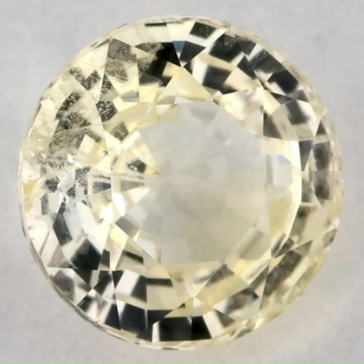 1.50 Carat Yellow Round Sapphire