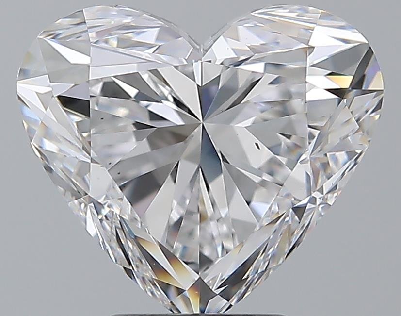 4.53ct D VS2 Rare Carat Ideal Cut Heart Diamond