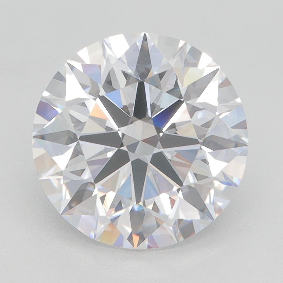 3.66ct D VVS1 Rare Carat Ideal Cut Round Lab Grown Diamond