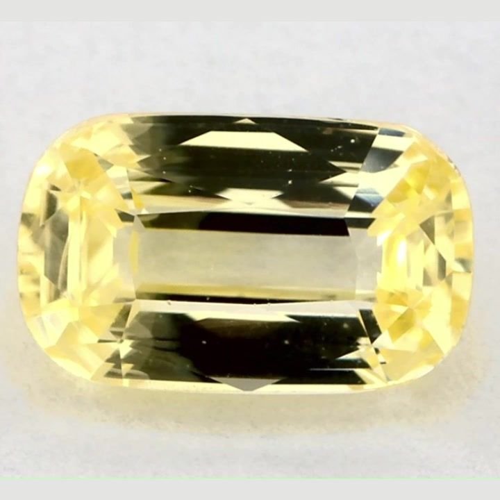 2.50 Carat Yellow Cushion Sapphire