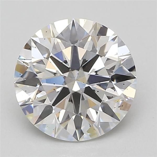 3.17ct F SI1 Rare Carat Ideal Cut Round Lab Grown Diamond