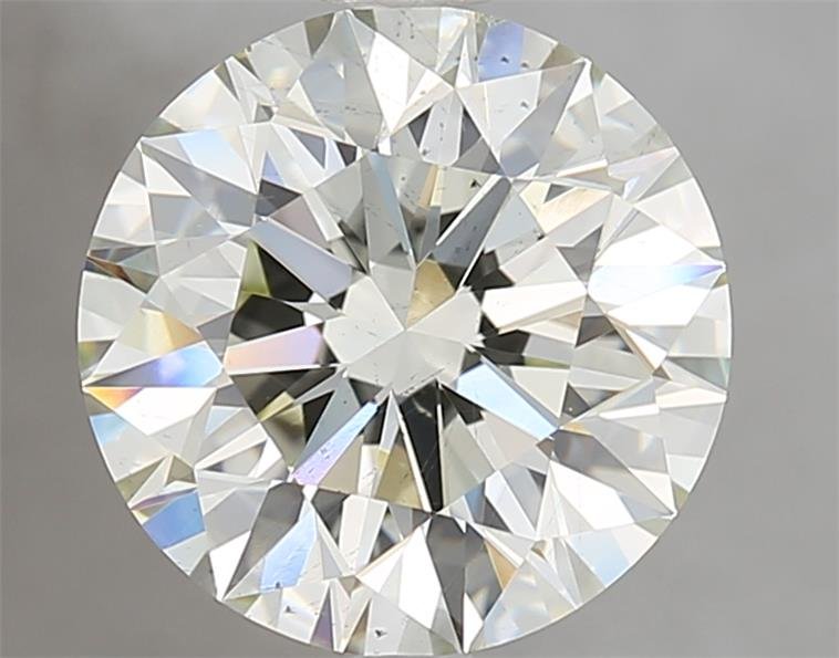 3.72ct K SI1 Rare Carat Ideal Cut Round Diamond