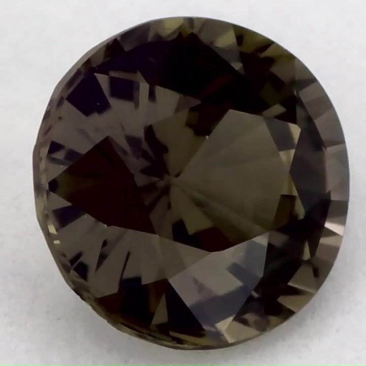 1.28 Carat Green Round Sapphire
