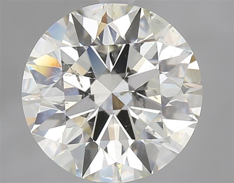 3.51ct K SI2 Rare Carat Ideal Cut Round Diamond