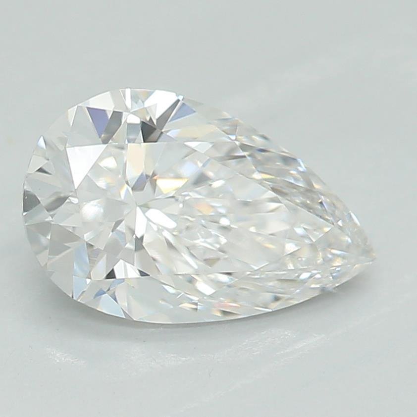 0.79ct D VS1 Rare Carat Ideal Cut Pear Lab Grown Diamond