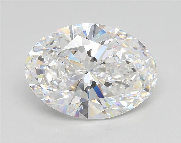 7.08ct D VS2 Rare Carat Ideal Cut Oval Lab Grown Diamond