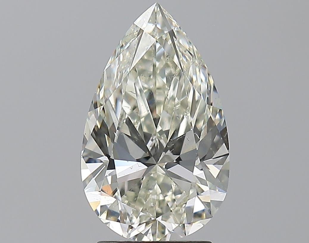 2.60ct K SI1 Rare Carat Ideal Cut Pear Diamond