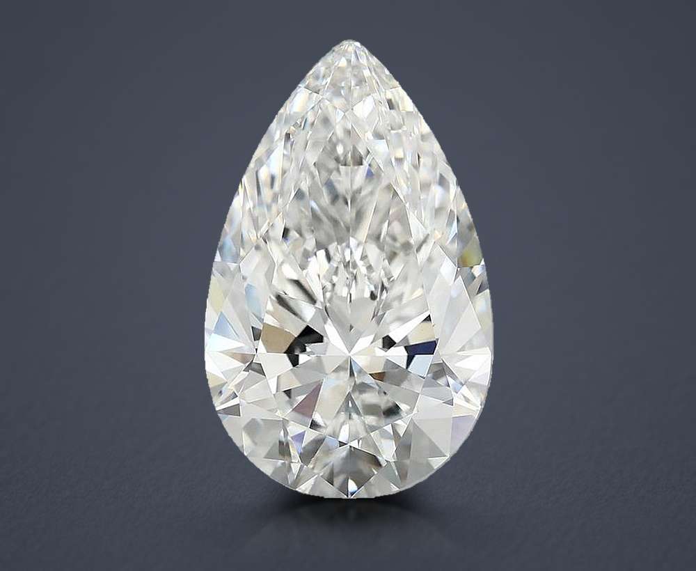 7.42 Carat Pear Lab Diamond
