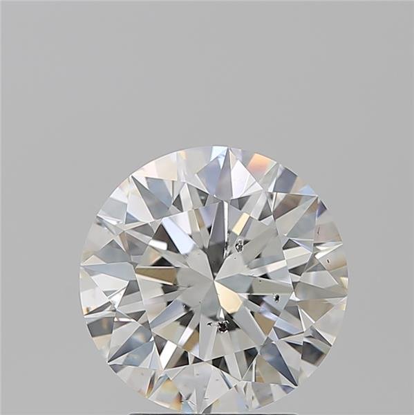 3.03ct G SI2 Rare Carat Ideal Cut Round Diamond