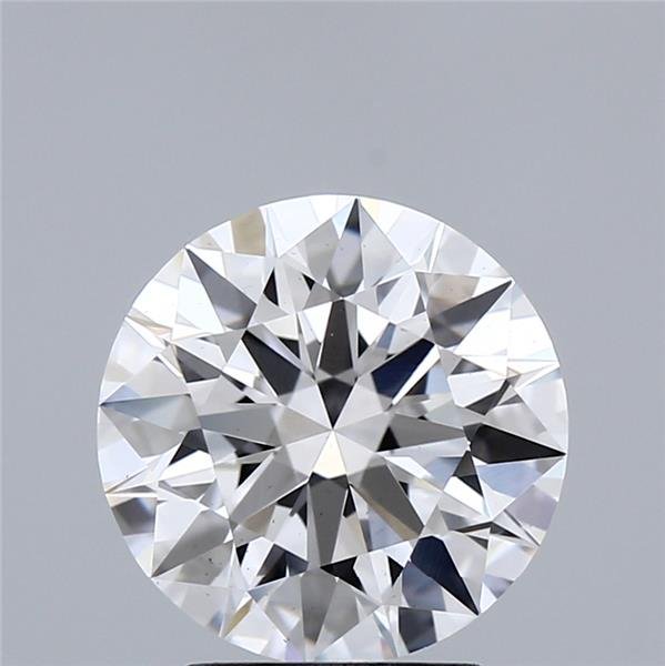 3.04ct D VS2 Rare Carat Ideal Cut Round Lab Grown Diamond