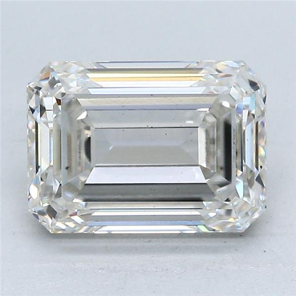 3.36ct G VS2 Rare Carat Ideal Cut Emerald Lab Grown Diamond