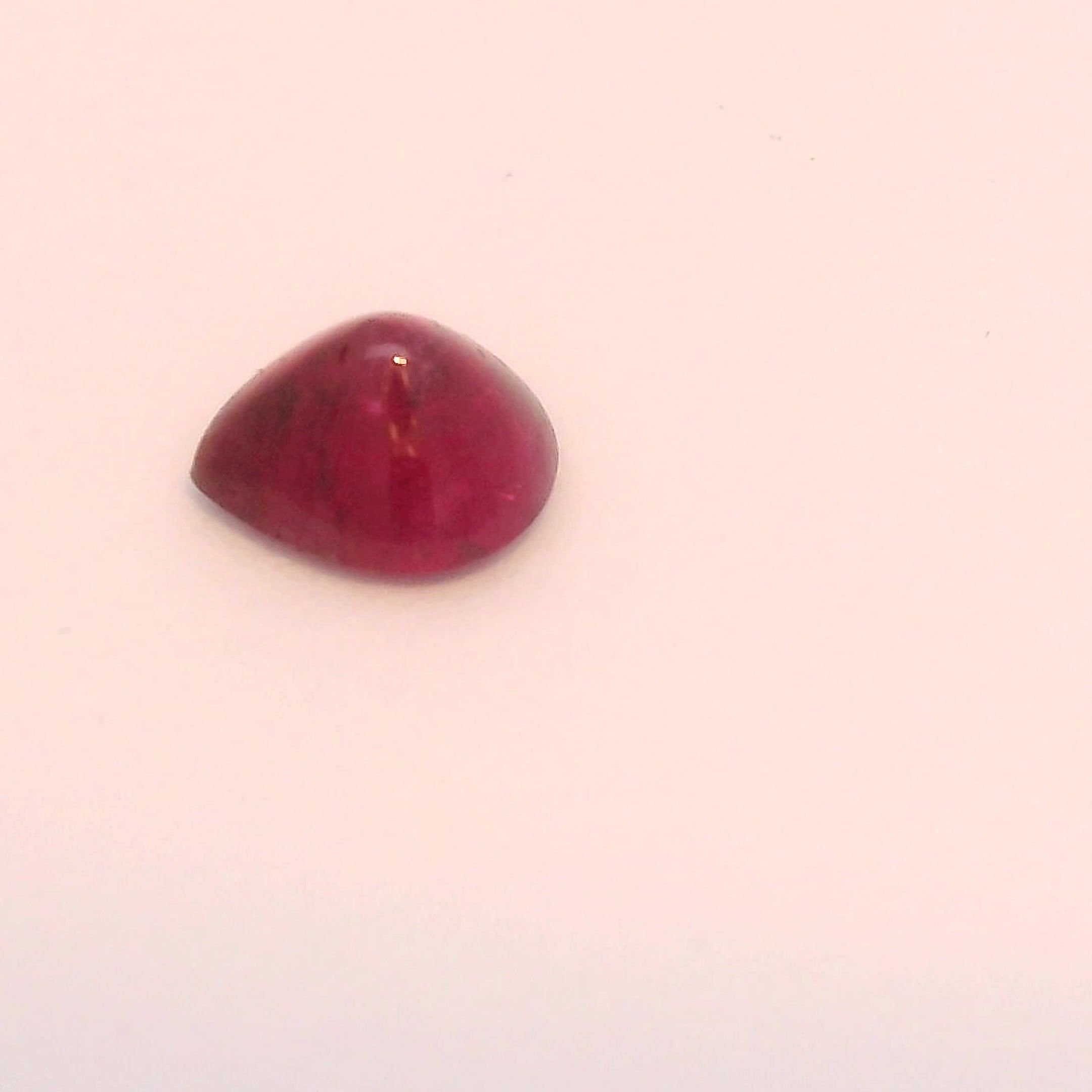0.74 Carat Red Pear Ruby