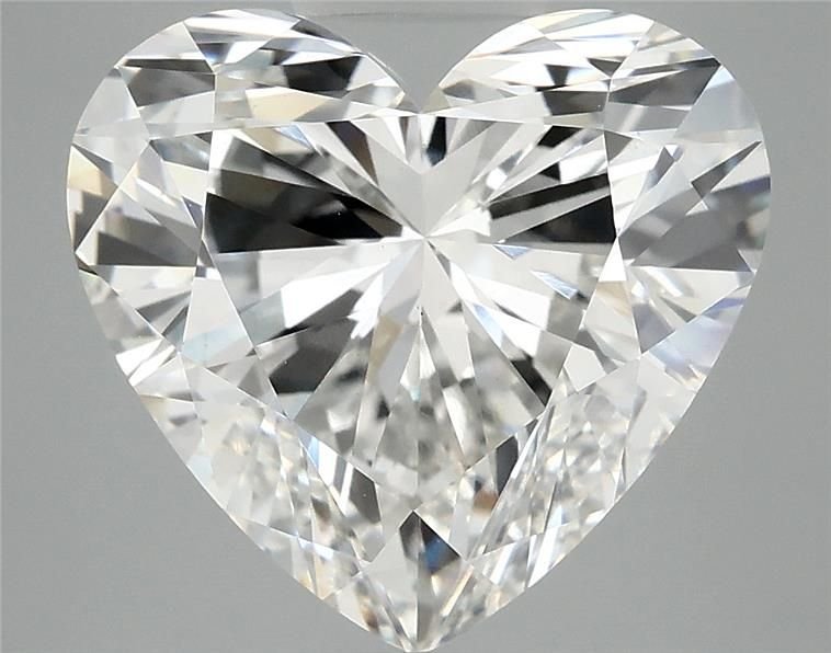 6.01ct F VS1 Rare Carat Ideal Cut Heart Lab Grown Diamond