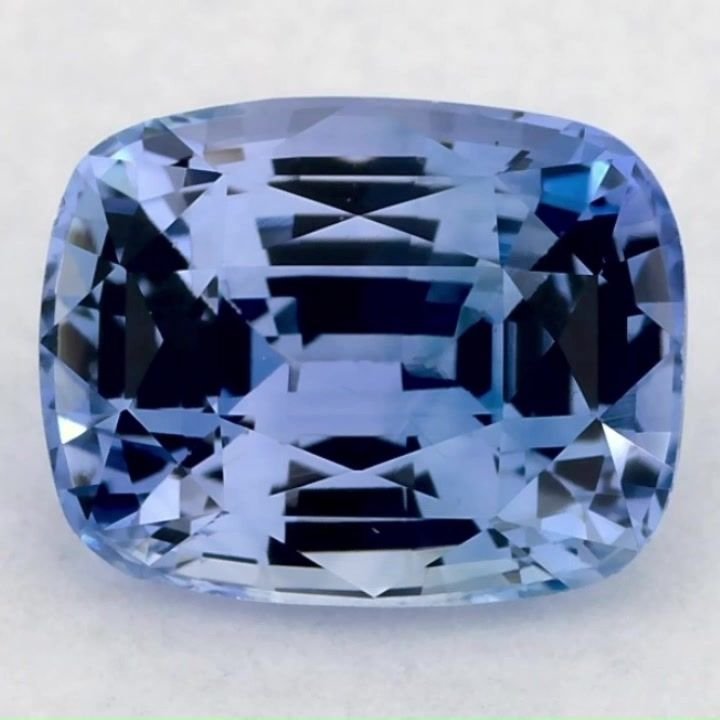 2.09 Carat Blue Cushion Sapphire