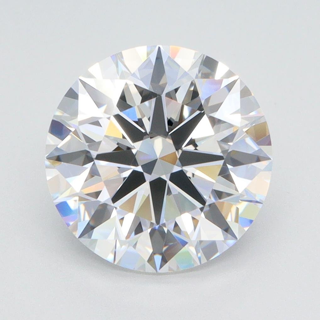 3.16ct D VS1 Rare Carat Ideal Cut Round Lab Grown Diamond