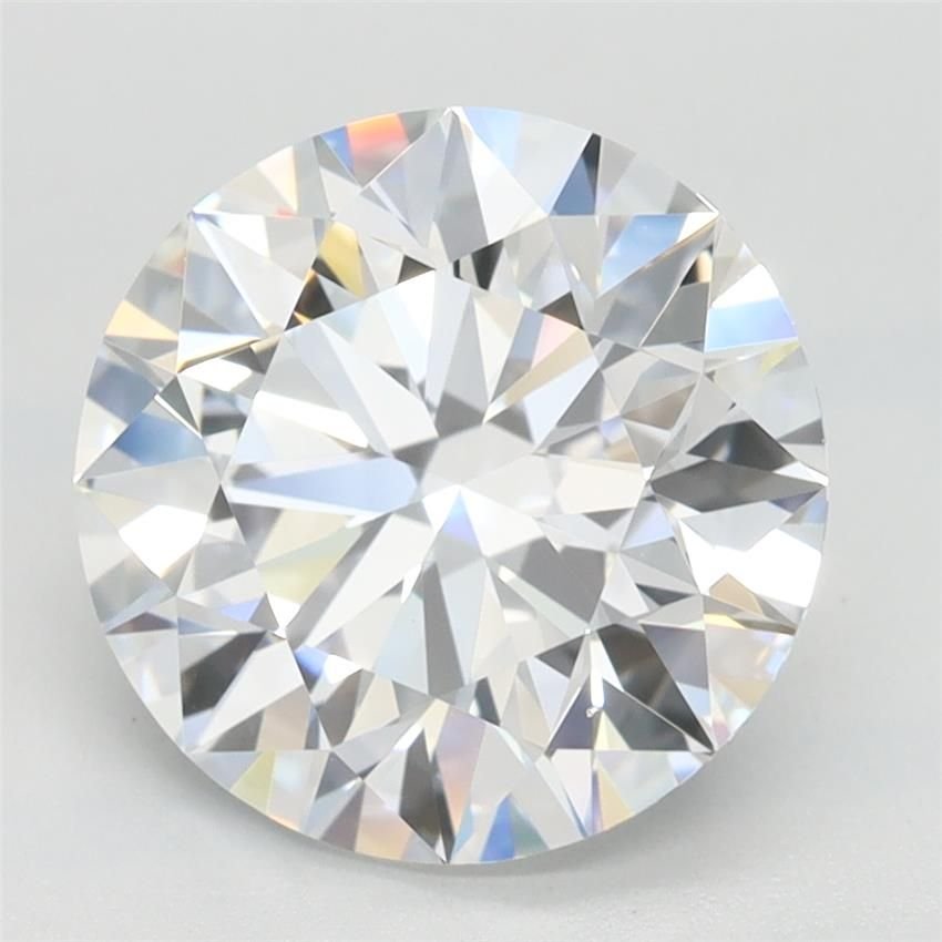 3.07ct D IF Rare Carat Ideal Cut Round Lab Grown Diamond