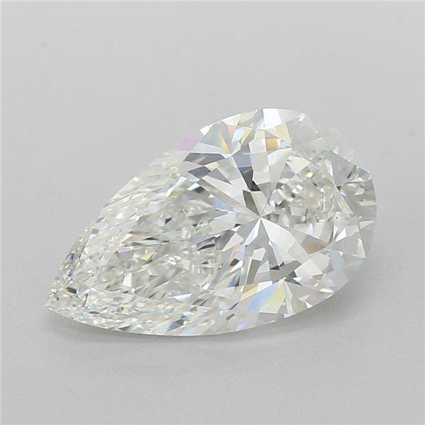 6.02ct G VVS2 Rare Carat Ideal Cut Pear Lab Grown Diamond