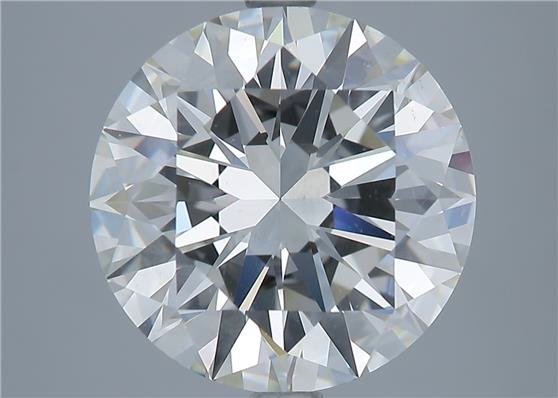 5.14ct K SI2 Rare Carat Ideal Cut Round Diamond