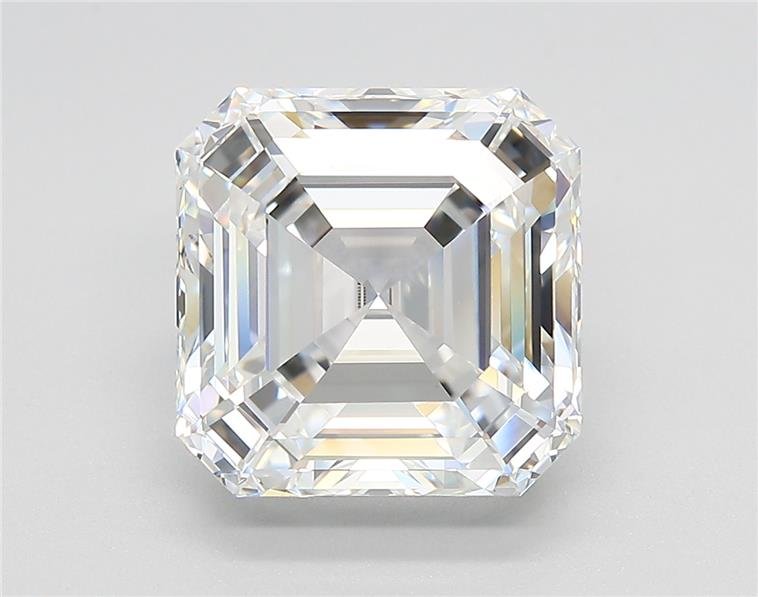 5.16ct F VS1 Rare Carat Ideal Cut Asscher Lab Grown Diamond