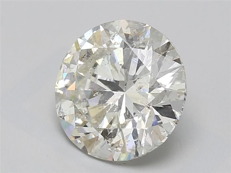 3.71ct J SI2 Rare Carat Ideal Cut Round Diamond