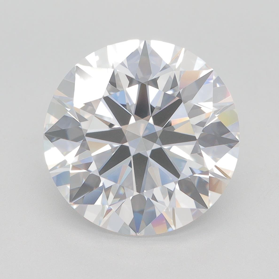 5.01ct F VVS1 Rare Carat Ideal Cut Round Lab Grown Diamond