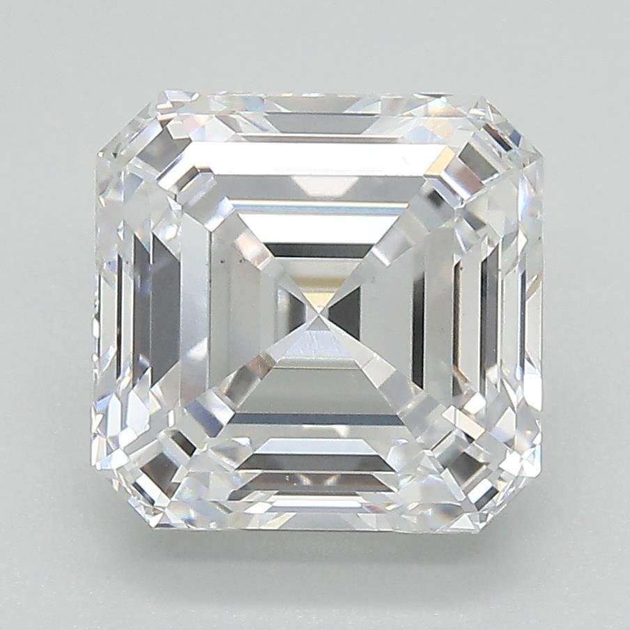 4.24ct D VS2 Rare Carat Ideal Cut Asscher Lab Grown Diamond