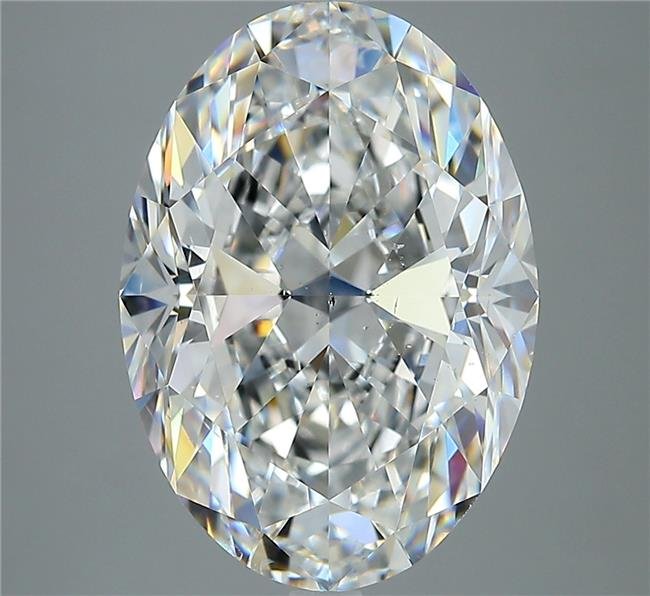 6.52ct F SI1 Rare Carat Ideal Cut Oval Diamond