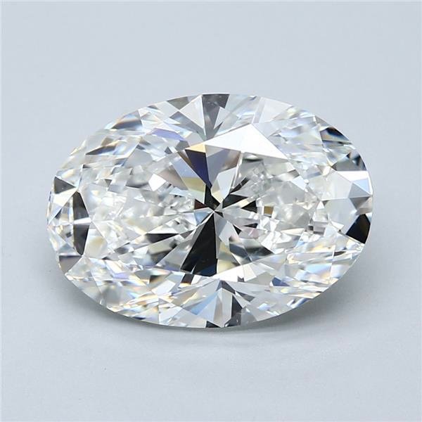 5.02ct G SI1 Rare Carat Ideal Cut Oval Diamond