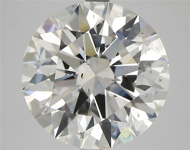 4.77ct J SI1 Rare Carat Ideal Cut Round Diamond