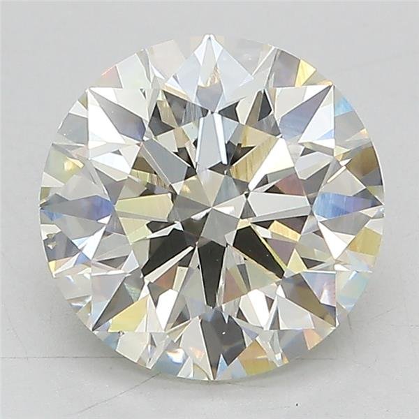 3.03ct J VS2 Rare Carat Ideal Cut Round Lab Grown Diamond