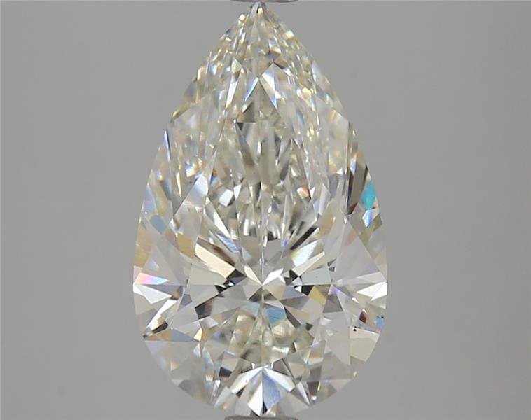 3.54ct H VS1 Rare Carat Ideal Cut Pear Lab Grown Diamond